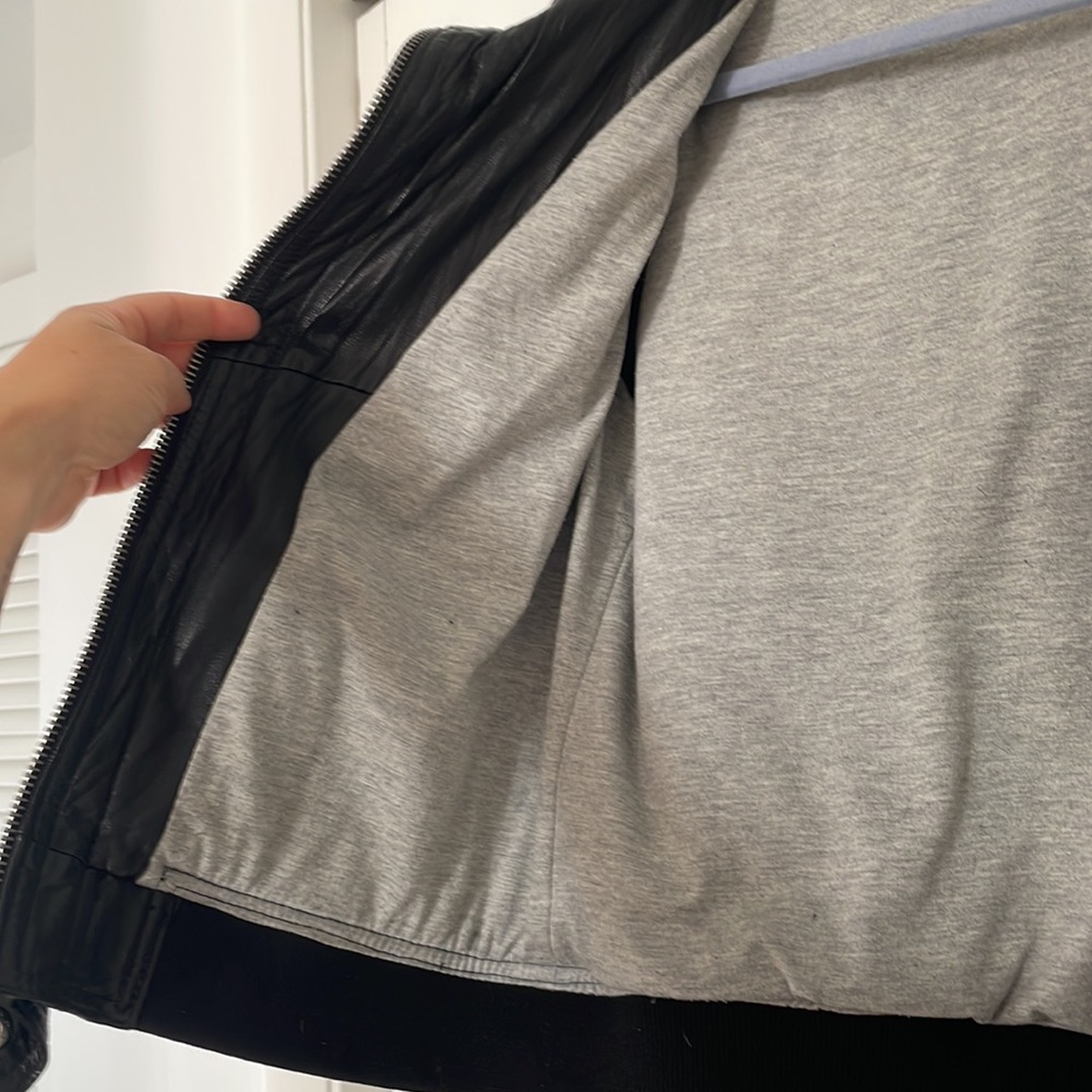 Converse Leather Jacket - image 3